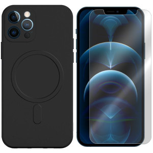Etui Do Iphone 12 Pro Max Magsilicone + Szkło 9h