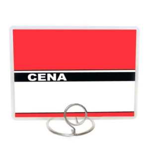 Cenówki,etykiety laminowane 80x110 czerwone -50szt.