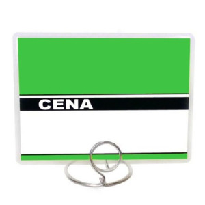 Cenówki,etykiety laminowane 80x110- zielone -50szt