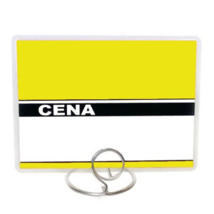 Cenówki,etykiety laminowane 80x110- żółte -50szt