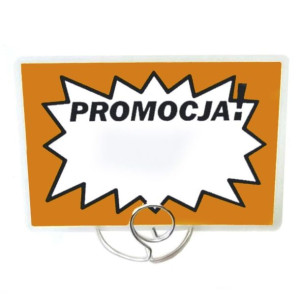 Cenówki,etykiety laminowane -pomarańcz- "PROMOCJA"- 50szt