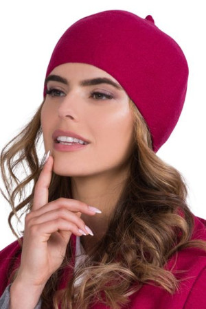 BERET DAMSKI - jakościowa przędza - Kolor Fuksja - MURCJA