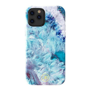 Etui Kingxbar Agate Apple iPhone 12 mini niebieski