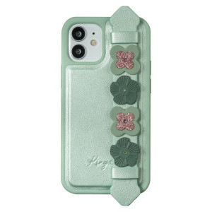 Etui Kingxbar Sweet Swarovski Apple iPhone 12/12 Pro zielony