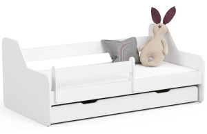 Łóżko Dziecięce 160x80 Activ Z Materacem I Szufladą Białe