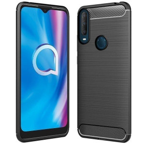 Etui Do Alcatel 1s 2020 Pokrowiec Obudowa Karbon