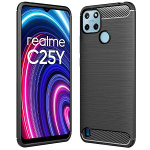 Etui Do Realme C25y Pokrowiec Obudowa Case Karbon