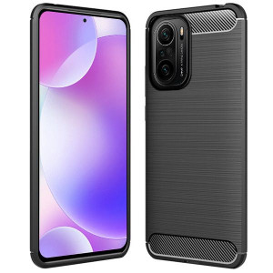 Etui Do Xiaomi Poco F3 Pokrowiec Obudowa Karbon