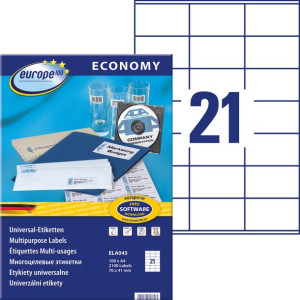 Etykiety A4 By Avery Economy 70 X 41 Mm 2100 Etykiet