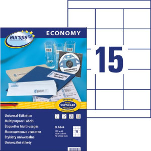 Etykiety A4 By Avery Economy 70 X 50.8 Mm 1500 Etykiet