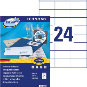 Etykiety A4 By Avery Economy 70 X 36 Mm 2400 Etykiet