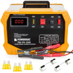 Prostownik Akumulatorowy Samochodowy Powermat Pm-pa-30m 700w 30a 12/24v