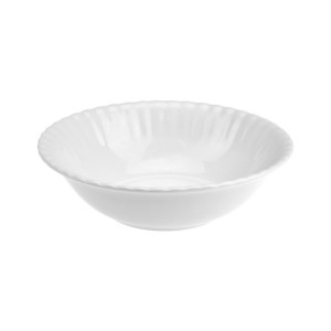 Salaterka porcelanowa okrągła CHODZIEŻ Iwona biała 13 cm