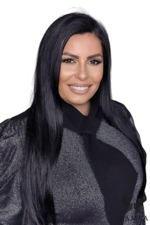 SZALIK DAMSKI - jakościowa przędza - kolor czarny - SZALIK-07
