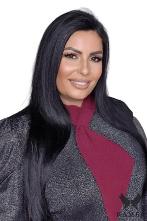 SZALIK DAMSKI - jakościowa przędza - kolor bordowy - SZALIK-07