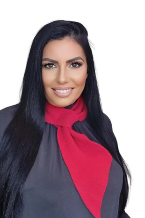 SZALIK DAMSKI - jakościowa przędza - kolor czerwony - SZALIK-10