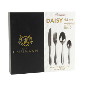 Komplet sztućców w pudełku DAISY 24-elementowy