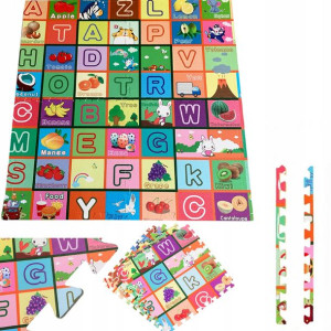 Duża Mata Piankowa 120x120 Puzzle Farma Litery
