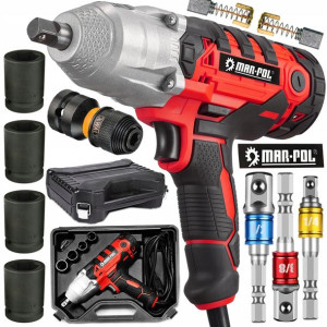 Klucz Elektryczny 1/2 + Nasadki + Adapter Dewalt
