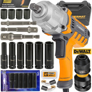Klucz Elektryczny 1/2 + Nasadki + Dewalt +adaptery