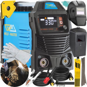 Spawarka Inwertorowa Inwerterowa 330a Lcd + Zestaw