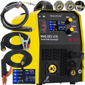 Spawarka Magnum Mig 221 Dual Puls Lcd Mma Synergia