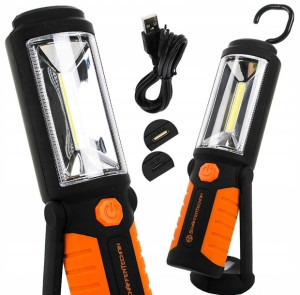 Latarka Warsztatowa lampka lampa LED li-lon