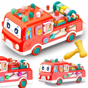 Interaktywny Autobus Autko Dźwięki Światło Sorter