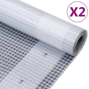 Plandeki Leno, 2 szt., 260 g/m², 4x8 m, białe