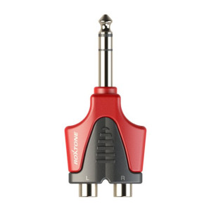 Redukcja adapter przejściówka RCA Jack 6,3 mm RPAN330 Roxtone