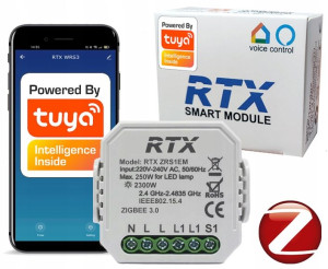 TUYA ZigBee Sterownik Przekaźnik Pomiar Energii