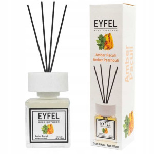 Eyfel Dyfuzor Z Patyczkami Odświeżacz Powietrza 120 Ml Amber Patchouli