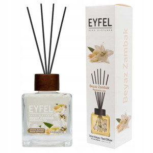 Eyfel Dyfuzor Z Patyczkami Odświeżacz Powietrza 120 Ml Biała Lilia