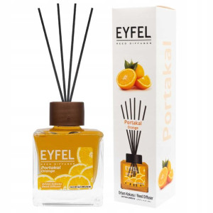 Eyfel Dyfuzor Z Patyczkami Odświeżacz Powietrza 120 Ml Pomarancza