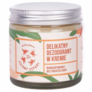 4 Szpaki Delikatny Dezodrant W Kremie Mandarynkowy