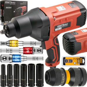 Klucz Elektryczny 1/2 + Nasadki + Adapter Dewalt