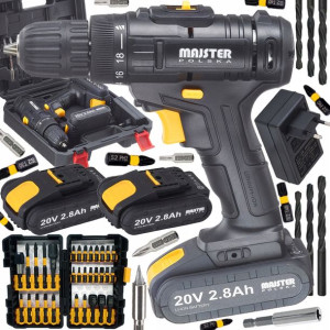 Wiertarko Wkrętarka Akumulatorowa 20v 2xaku + Bity