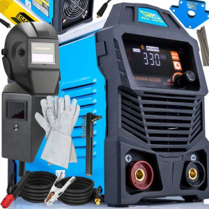 Spawarka Inwertorowa Inwerterowa Lcd 330a + Zestaw