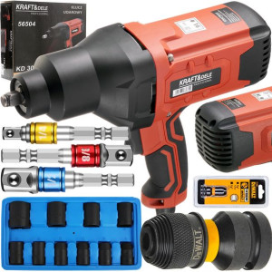 Klucz Elektryczny 1/2 + Nasadki + Adapter Dewalt