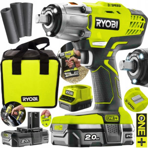 Udarowy Klucz Akumulatorowy 1/2 Ryobi 18v Zestaw
