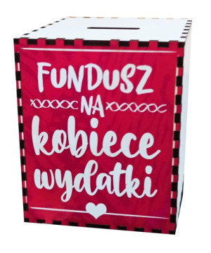 Skarbonka Fundusz Na Kobiece Wydatki Prezent Dla Kobiety Mamy Urodziny