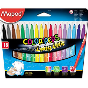 Flamastry Colorpeps 18 Szt. Trójkątne