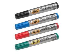 Marker Permanentny Bic 2000, Czerwony