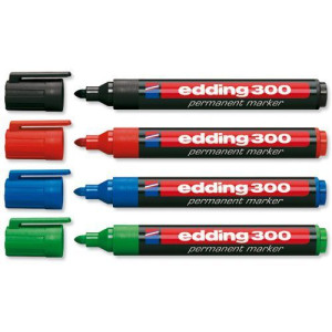 Marker Permanentny Edding 300, Czerwony