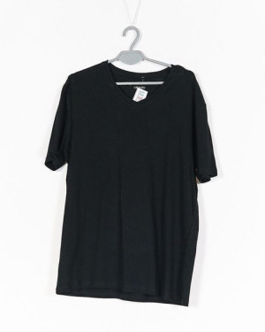 Koszulka Męska Czarna Basic Zalando R. L