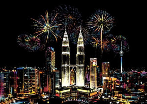 Magiczna Zdrapka Dla Dzieci Petronas Towers