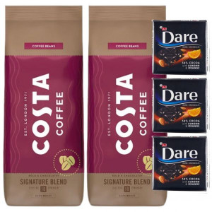 Kawa ziarnista Costa Coffee Signature Blend Dark Roast 1 kg x 2 sztuki