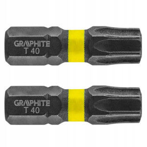 Bity udarowe TX40x25mm 2szt GRAPHITE 56H517