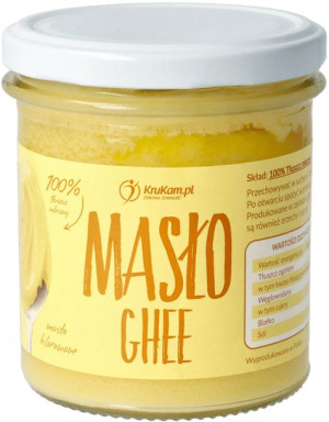 Masło klarowane Ghee 300 ml tłuszcz Keto - Krukam