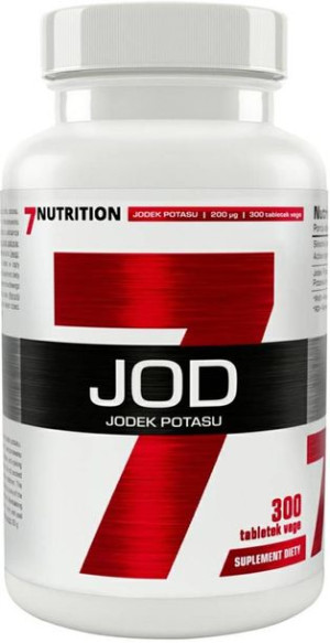 Jod jodek potasu - suplement diety 300 tabl. Vege - 7Nutrition